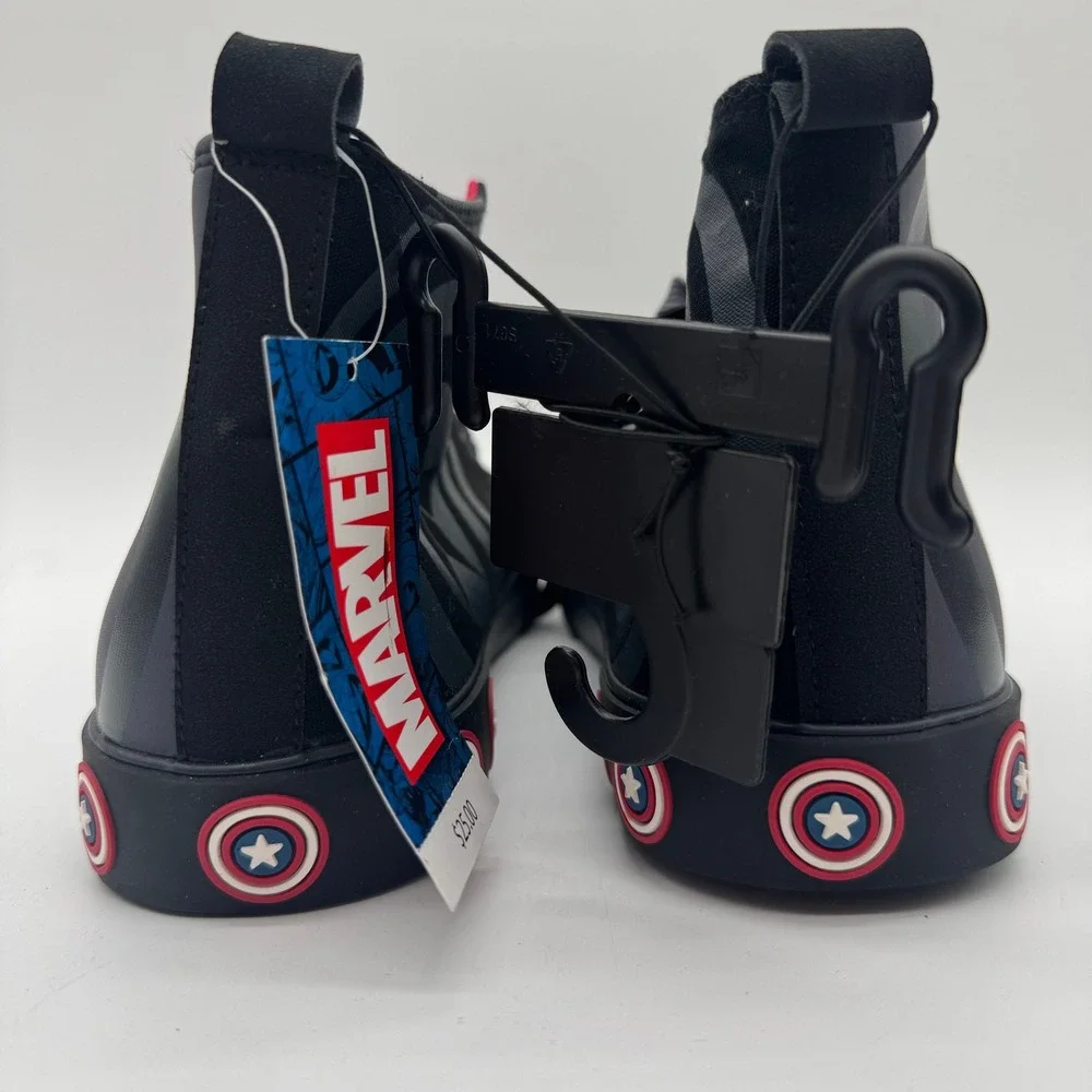 Marvel Ground Up Captain America High Top Sneakers Dark Grey Mens 11